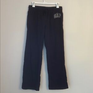 GAP Navy High Rise Straight Leg Logo Sweatpants Size Small